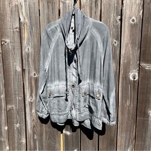 XCVI blue utility jacket size small